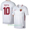 Jalkapallo Peliasut AS Roma Totti 10 Vieras Pelipaita 2017/18 Lyhythihainen