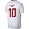 Jalkapallo Peliasut AS Roma Totti 10 Vieras Pelipaita 2017/18 Lyhythihainen