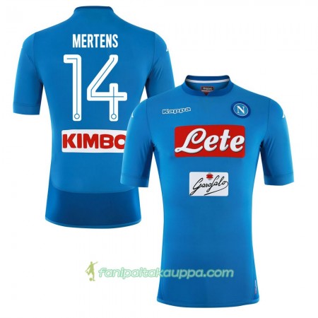 Jalkapallo Peliasut SSC Napoli Mertens 14 Koti Pelipaita 2017/18 Lyhythihainen