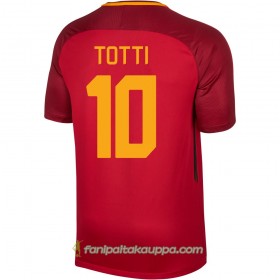 Jalkapallo Peliasut AS Roma Totti 10 Koti Pelipaita 2017/18 Lyhythihainen