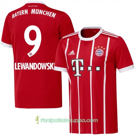 Jalkapallo Peliasut FC Bayern München Lewandowski 9 Koti Pelipaita 2017/18 Lyhythihainen