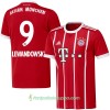 Jalkapallo Peliasut FC Bayern München Lewandowski 9 Koti Pelipaita 2017/18 Lyhythihainen