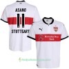 Jalkapallo Peliasut VfB Stuttgart Asano 11 Koti Pelipaita 2017/18 Lyhythihainen