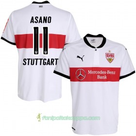 Jalkapallo Peliasut VfB Stuttgart Asano 11 Koti Pelipaita 2017/18 Lyhythihainen