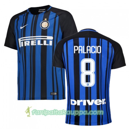 Jalkapallo Peliasut Inter PALACIO 8 Koti Pelipaita 2017/18 Lyhythihainen