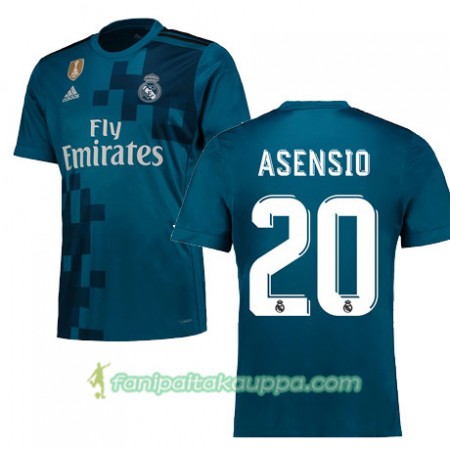 Jalkapallo Peliasut Real Madrid Asensio 20 Kolmas Pelipaita 2017/18 Lyhythihainen