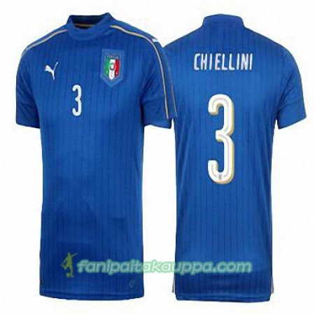 Jalkapallo Peliasut Italia GIORGIO CHIELLINI Koti Pelipaita Euro 2016