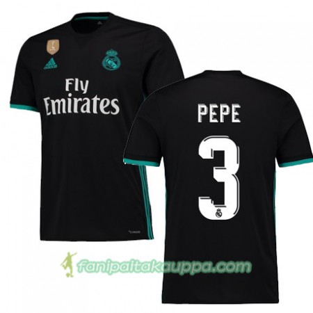 Jalkapallo Peliasut Real Madrid PEPE 3 Vieras Pelipaita 2017/18 Lyhythihainen