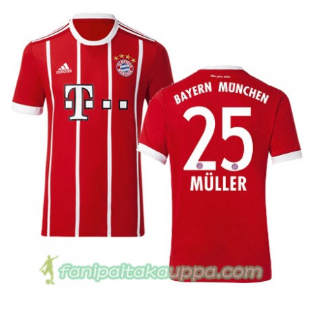 Jalkapallo Peliasut FC Bayern München MULLER 25 Koti Pelipaita 2017/18 Lyhythihainen