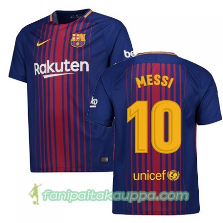 Jalkapallo Peliasut FC Barcelona MESSI Koti Pelipaita 2017/18 Lyhythihainen