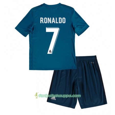 Jalkapallo Peliasut Real Madrid Cristiano Ronaldo 7 Lasten Kolmas Pelipaita 2017/18 Lyhythihainen