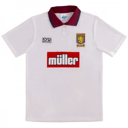 Jalkapallo Peliasut Aston Villa 1994-95 Retro Koti Pelipaita Lyhythihainen Jalkapallo Peliasut Aston Villa 1994-95 Retro Koti Pelipaita Lyhythihainen