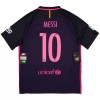 Jalkapallo Peliasut Barcelona Messi 10 2016-17 Retro Vieras Pelipaita Lyhythihainen