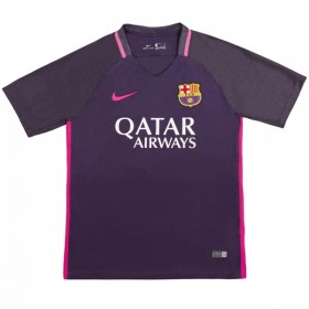 Jalkapallo Peliasut Barcelona Messi 10 2016-17 Retro Vieras Pelipaita Lyhythihainen