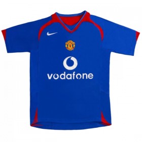 Jalkapallo Peliasut Manchester United 2005-06 Retro Vieras Pelipaita Lyhythihainen