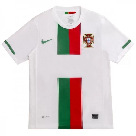 Jalkapallo Peliasut Portugali 2010 Retro Vieras Pelipaita Lyhythihainen