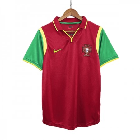 Jalkapallo Peliasut Portugali Retro Koti Pelipaita 1998 Lyhythihainen
