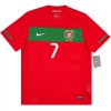 Jalkapallo Peliasut Portugali Ronaldo 7 2010 Retro Koti Pelipaita Lyhythihainen