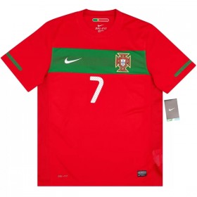 Jalkapallo Peliasut Portugali Ronaldo 7 2010 Retro Koti Pelipaita Lyhythihainen
