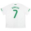 Jalkapallo Peliasut Portugali Ronaldo 7 2010 Retro Vieras Pelipaita Lyhythihainen