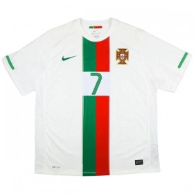 Jalkapallo Peliasut Portugali Ronaldo 7 2010 Retro Vieras Pelipaita Lyhythihainen