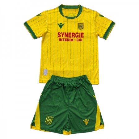 Jalkapallo Peliasut FC Nantes Lasten Koti Pelipaita 2025-26 Lyhythihainen