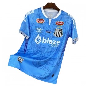 Jalkapallo Peliasut Santos FC Dragon 2025-26 Sininen Lyhythihainen