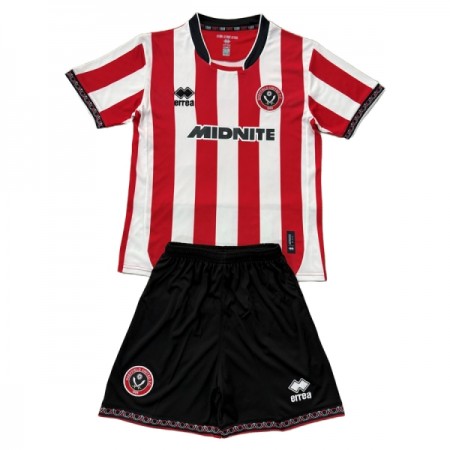 Jalkapallo Peliasut Sheffield United Lasten Koti Pelipaita 2025-26 Lyhythihainen Jalkapallo Peliasut Sheffield United Lasten Koti Pelipaita 2025-26 Lyhythihainen