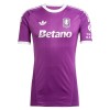 Jalkapallo Peliasut Aston Villa Maalivahti 2025-26 Violetti Lyhythihainen