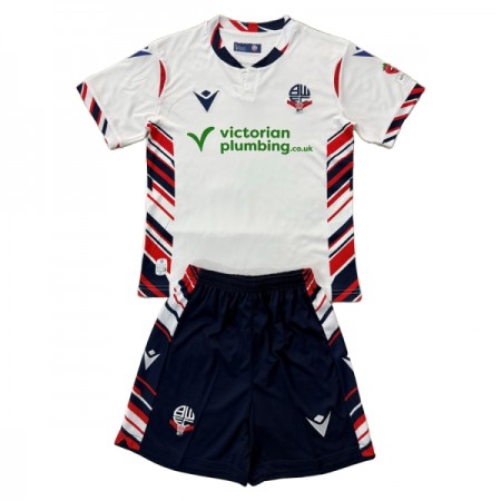 Jalkapallo Peliasut Bolton Wanderers Lasten Koti Pelipaita 2025-26 Lyhythihainen Jalkapallo Peliasut Bolton Wanderers Lasten Koti Pelipaita 2025-26 Lyhythihainen