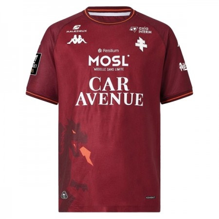 Jalkapallo Peliasut FC Metz Koti Pelipaita 2025-26 Lyhythihainen Jalkapallo Peliasut FC Metz Koti Pelipaita 2025-26 Lyhythihainen