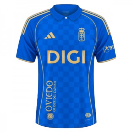 Jalkapallo Peliasut Real Oviedo Koti Pelipaita 2025-26 Lyhythihainen Jalkapallo Peliasut Real Oviedo Koti Pelipaita 2025-26 Lyhythihainen