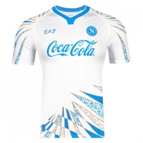 Jalkapallo Peliasut SSC Napoli Pre-Match 2025-26 Valkoinen Lyhythihainen
