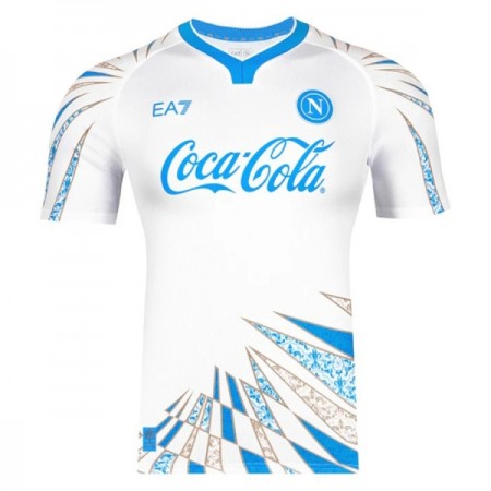 Jalkapallo Peliasut SSC Napoli Pre-Match 2025-26 Valkoinen Lyhythihainen Jalkapallo Peliasut SSC Napoli Pre-Match 2025-26 Valkoinen Lyhythihainen