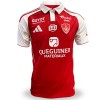 Jalkapallo Peliasut Stade Brestois Koti Pelipaita 2025-26 Lyhythihainen Jalkapallo Peliasut Stade Brestois Koti Pelipaita 2025-26 Lyhythihainen