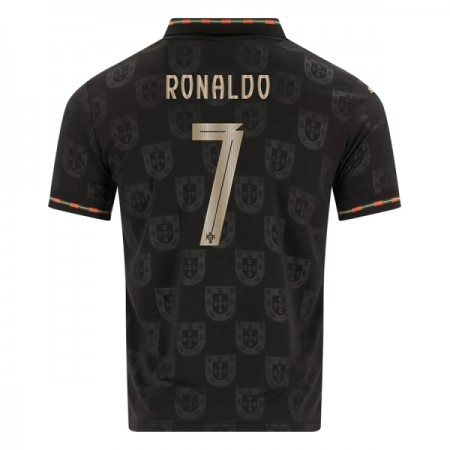 Jalkapallo Peliasut Portugali Black Panther Ronaldo 7 2025-26 Lyhythihainen Special Jalkapallo Peliasut Portugali Black Panther Ronaldo 7 2025-26 Lyhythihainen Special