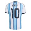 Jalkapallo Peliasut Argentiina Messi 10 Koti Pelipaita MM-kisat 2026 Lyhythihainen