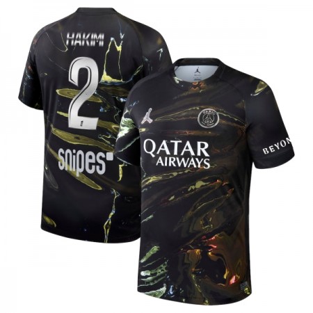 Jalkapallo Peliasut Paris Saint-Germain Hakimi 2 Night Edition 2025-26 Lyhythihainen