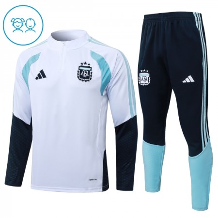 Lasten Argentiina Training Huppari Quarter-Zip 2026-27 Valkoinen