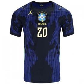 Jalkapallo Peliasut Brasilia Estevao 20 Vieras Pelipaita MM-kisat 2026 Lyhythihainen