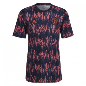 Jalkapallo Peliasut Manchester United Pre-Match 2025-26 Musta Lyhythihainen