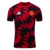Jalkapallo Peliasut Manchester United Pre-Match 2025-26 Punainen Lyhythihainen
