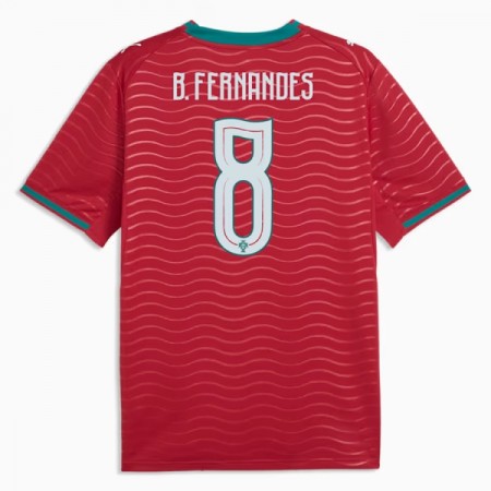 Jalkapallo Peliasut Portugali B. Fernandes 8 Koti Pelipaita MM-kisat 2026 Lyhythihainen