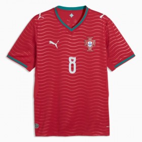 Jalkapallo Peliasut Portugali B. Fernandes 8 Koti Pelipaita MM-kisat 2026 Lyhythihainen