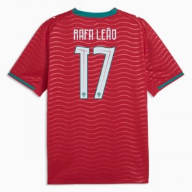 Jalkapallo Peliasut Portugali Rafael Leao 17 Koti Pelipaita MM-kisat 2026 Lyhythihainen