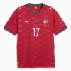 Jalkapallo Peliasut Portugali Rafael Leao 17 Koti Pelipaita MM-kisat 2026 Lyhythihainen