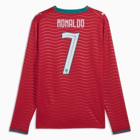 Jalkapallo Peliasut Portugali Ronaldo 7 Koti Pelipaita MM-kisat 2026 Pitkähihainen