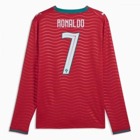 Jalkapallo Peliasut Portugali Ronaldo 7 Koti Pelipaita MM-kisat 2026 Pitkähihainen