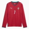 Jalkapallo Peliasut Portugali Ronaldo 7 Koti Pelipaita MM-kisat 2026 Pitkähihainen
