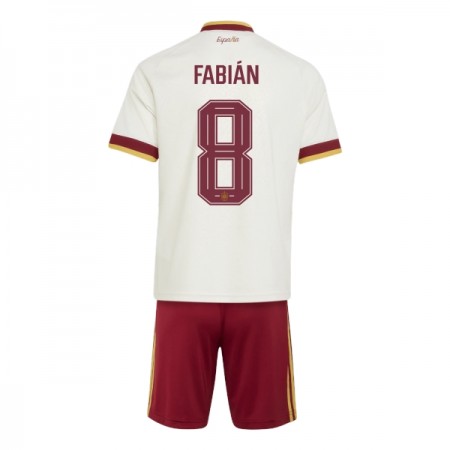 Jalkapallo Peliasut Espanja Fabian 8 Lasten Vieras Pelipaita MM-kisat 2026 Lyhythihainen Jalkapallo Peliasut Espanja Fabian 8 Lasten Vieras Pelipaita MM-kisat 2026 Lyhythihainen